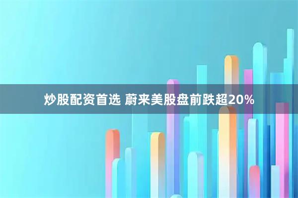 炒股配资首选 蔚来美股盘前跌超20%