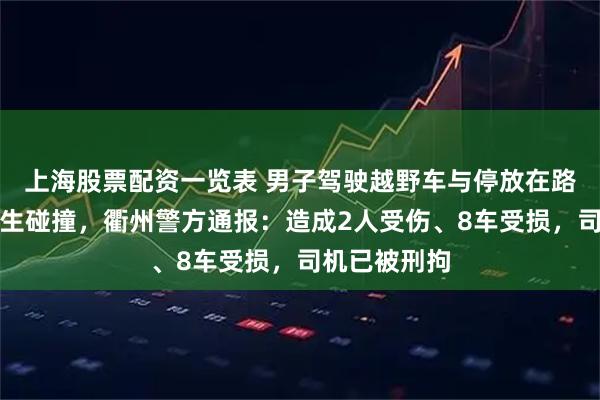 上海股票配资一览表 男子驾驶越野车与停放在路边的车辆发生碰撞，衢州警方通报：造成2人受伤、8车受损，司机已被刑拘
